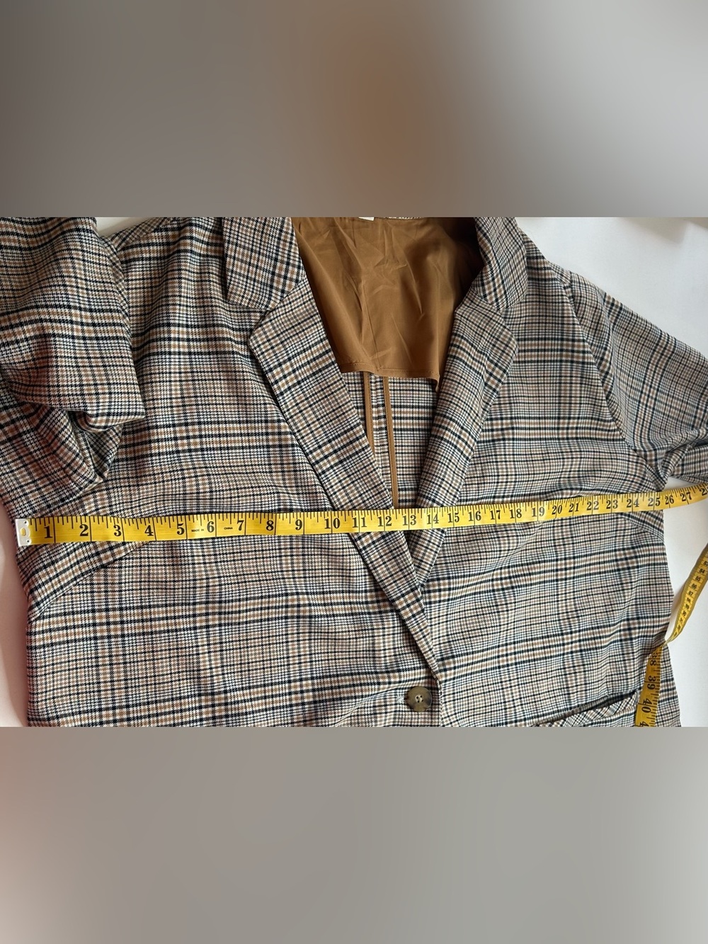 J. Jill Oversized Mendocino Plaid Blazer Autumn Layering Sz XL Lite Academia - Picture 11 of 13